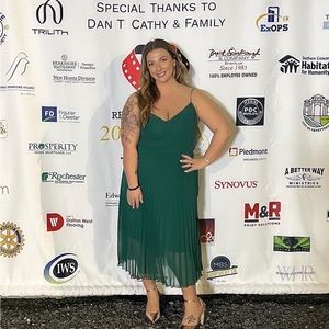 Pleated MIDI Green Dress